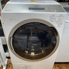 ☆TOSHIBA 東芝 ドラム式洗濯機 ザブーン TW-117A6 2017年製 左開き （洗濯11kg・乾燥7kg） グランホワイト