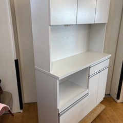 値下げしました。N807★アイクラフト製★レンジボード★カップボード★食器棚★幅1200ｍｍの画像