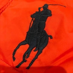 極美品 Polo by Ralph Lauren フード付きダウンジャケット 赤の画像