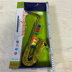 楽器玩具 サクソフォン 金管楽器 子供 サックス 知育玩具 リズム感覚鍛え 金の画像