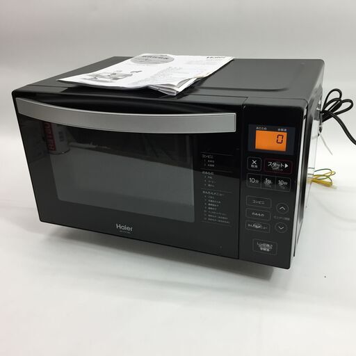 20年製 Haier ハイアール 電子レンジ JM-FH18G 50/60Hz共用 動作品 24l菊ST