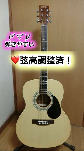 ❤️弦高調整済！『HONEY BEE ハニービー F-15N 木目』きれい(^_-)