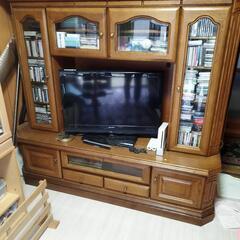 木目調サイドボード兼用テレビ台