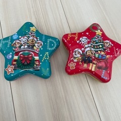 パウパトロール　クリスマス星型お菓子缶の画像