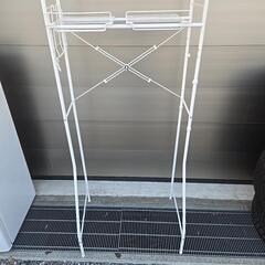 洗濯機ラック ホワイトの画像