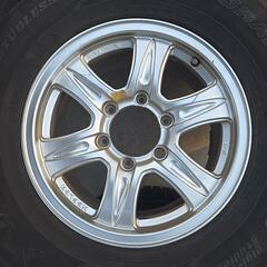 美品 PAJERO ホイール スタッドレス バリ溝！9.5分

 の画像