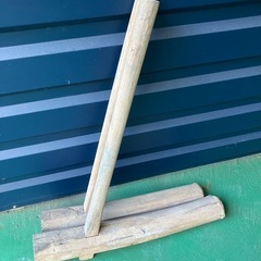 【決定】餅つき 杵 きね 2本 古道具の画像