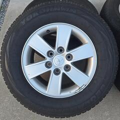 PAJERO 純正ホイール タイヤ タイヤ残ほぼ無しの画像