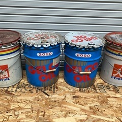 蓋付きオイル缶 ペール缶 まとめ売り アメリカン雑貨の画像