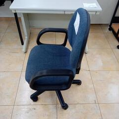 ★ジモティ割あり★  オフィスチェア 紺✕黒 H92×D50×W58 クリーニング済み OJ7155の画像