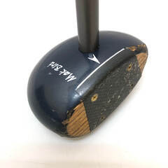 ss7079　ニッタクス パークゴルフクラブ 緑系 ソフトケース付 右打ち用 全長84cm NITTAX MakBird 右利き用 NTX パークゴルフ専用 レクレーションスポーツ パークゴルフクラブ 中古の画像
