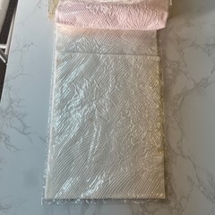 着物半衿　　ピンクと白の画像