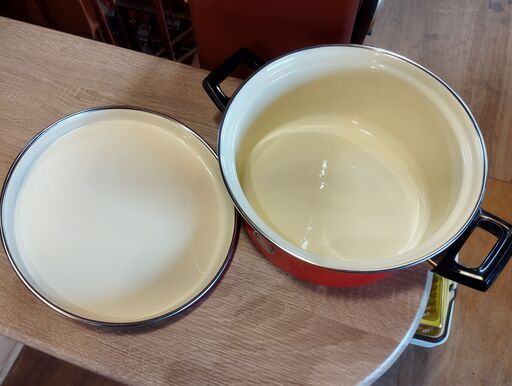 超激レア❗️廃盤品❗未使用品❗旧イマン ダイアナローズ ホーロー 両手鍋 2025年最新】Yahoo!オークション -イマン ホーローの中古品