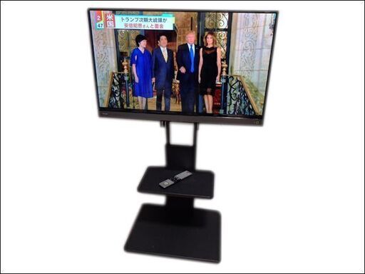 新札幌 TOSHIBA/東芝◆REGZA 40型液晶テレビ/40V31◆外付けHDD対応 2017年製 SWAT-H スイング式 テレビ台付 No2986