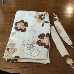 シックな花柄カーテン美品‼️