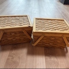 バスケットカゴ(2個)の画像