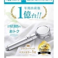 節水タイプシャワーヘッドの画像