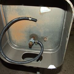 【紋別市発】９０L　灯油タンク　室内タンク　中古品　イナドメ９０－F2　ブラウン　中古品　引取り限定　の画像