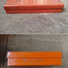 レトロ缶 ニッケ毛布 亀井堂総本店 古い缶 小物入れ ブリキ缶 昭和レトロ　/HJ-0393 2F の画像
