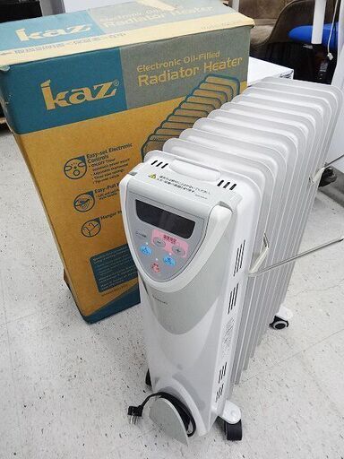 【恵庭】☆中古品☆オイルヒーター Kaz  2012年製 KQ135H 動作確認済 PayPay支払いOK！