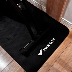 フィットネスバイク MERACH（メリック）フィットネスバイク 折りたたみ アプリ連動 室内バイク マグネット式 16段階負荷調節 静音 トレーニングバイク 家庭用 心拍数計測 コンフォートバイク 防振マット付き の画像