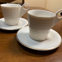 【お値下げ済】アダムとイヴ　たち吉ペアティーカップ