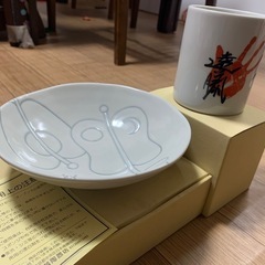 【新品未使用】相撲　お皿　遠藤 手形　マグカップ　