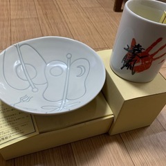 【新品未使用】相撲　お皿　遠藤 手形　マグカップ　の画像