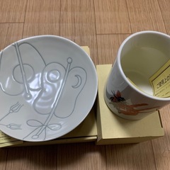 【新品未使用】相撲　お皿　遠藤 手形　マグカップ　の画像