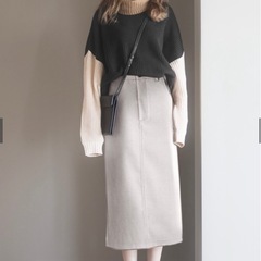 【未使用】【GRL】エコウールタイトスカートの画像