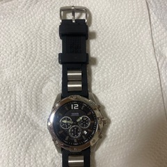 Guess ブラックダイヤル クォーツ メンズ 腕時計の画像