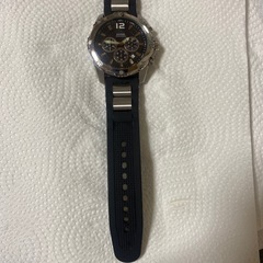Guess ブラックダイヤル クォーツ メンズ 腕時計の画像