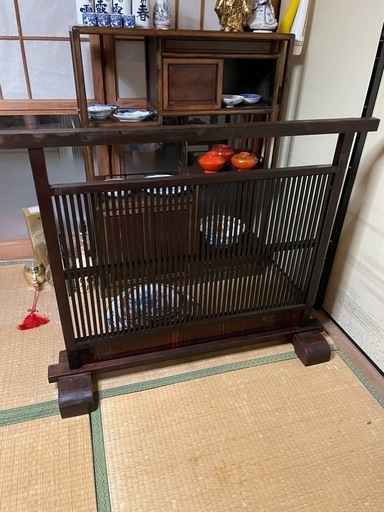 衝立　木製　骨董