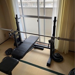 バーベル.ベンチ75キロセット