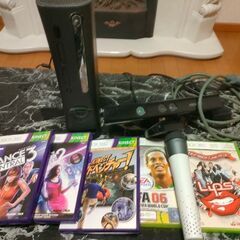 Xbox 360 kinect ソフトゲーム　5枚 マイク1本