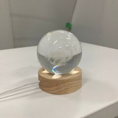 【D-314】ドラゴンクリスタルボール　USBランプベースイルミネーション7色　龍神　中古　激安の画像