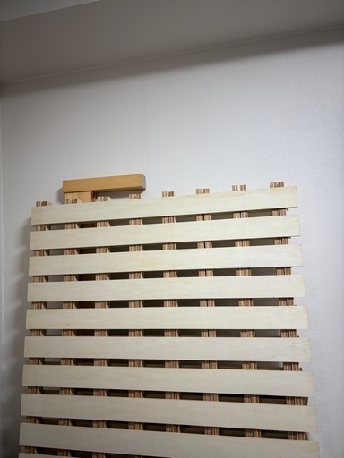 【クィーンベッド】 無印良品  クィーンベッド パイン材 木製ベッド