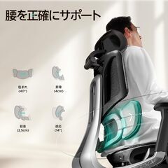 E3 　air　新品　オフィスチェア　黒　オフィスチェア 椅子 デスクチェ 人間工学 チェア テレワーク 疲れない 人体工学椅 メッシュチェア T字背もたれ 3ゾーンランバーサポート 3Dヘッドレスト 約140度リクライニング メッシュチェア pcチェア パソコンチェア ワークチェア 事務椅子 通気性に優れ 学習用チェア OAチェア ブラック E3 (3D アームレスト・オットマンなし)