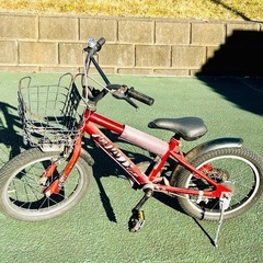 【お譲り先決まりました】キッズ用　自転車　16インチ　赤　補助輪付き　