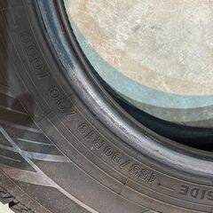 ★ バリ山！ ヨコハマ iceGUARD アイスガード ig60 155/80R13 2021年製 13インチ スタッドレスタイヤ 9分山 4本セット リサイクルショップ札幌 買取本舗 T-1607の画像