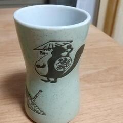 民芸陶器 お猪口 焼酎ぐい呑みの画像