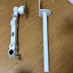サンコー 4軸式くねくねモニターアーム(ホワイト)