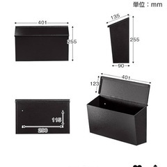 新品未使用　ポスト　郵便受けの画像