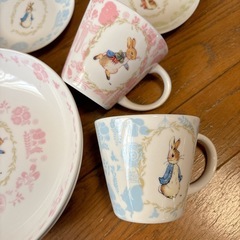 未使用 箱付き ピーターラビット マグカップ 陶器YAMAKA ヤマカ セットの画像