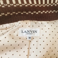 LANVIN ランバン アイボリー ニット ダウンジャケット　白の画像