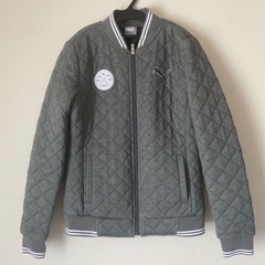 Puma プーマ ゴルフ グレー キルティングジャケット