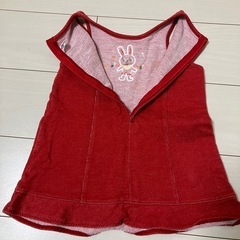 ミキハウス ウサギ刺繍 ワンピース 90cmの画像
