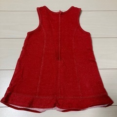ミキハウス ウサギ刺繍 ワンピース 90cmの画像