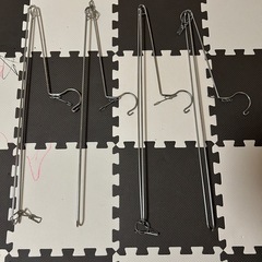 4本セット ステンレス ハンガー　タオル フェイスタオル バスタオル シーツ 布団　の画像