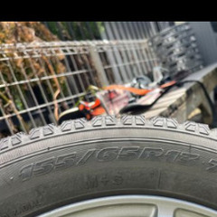 軽自動車スタッドレス　山5部　4本　アルミ付の画像